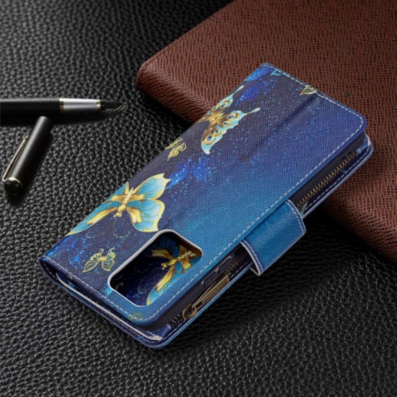 Flip Case voor Xiaomi 11T / 11T Pro Vlinders Zak Met Ritssluiting