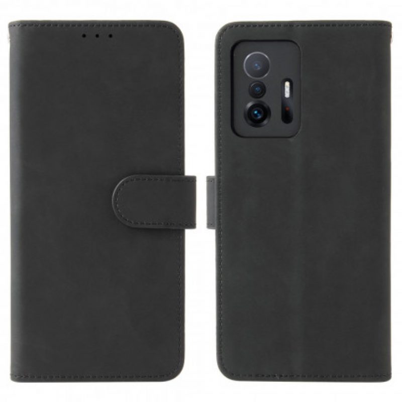 Folio-hoesje voor Xiaomi 11T / 11T Pro Aanraking Van De Huid