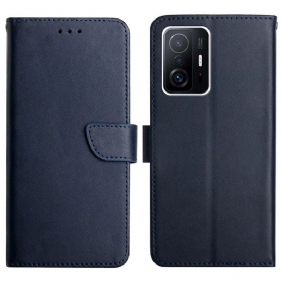 Folio-hoesje voor Xiaomi 11T / 11T Pro Echt Nappaleer