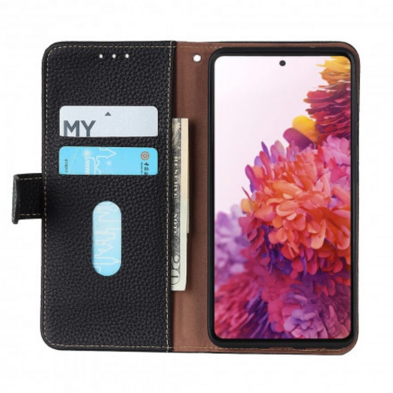 Folio-hoesje voor Xiaomi 11T / 11T Pro Khazneh Lychee Leer