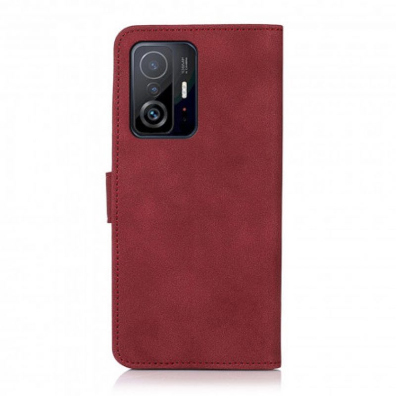 Folio-hoesje voor Xiaomi 11T / 11T Pro Khazneh Modieus Leereffect