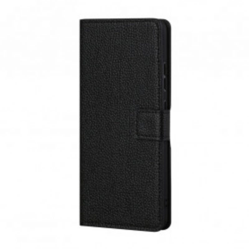 Folio-hoesje voor Xiaomi 11T / 11T Pro Litchi-nerf Leereffect