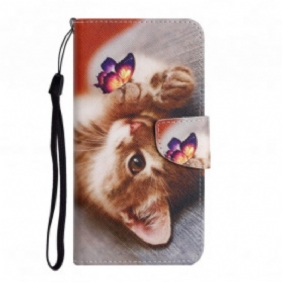 Folio-hoesje voor Xiaomi 11T / 11T Pro Mijn Kitten En Vlinder