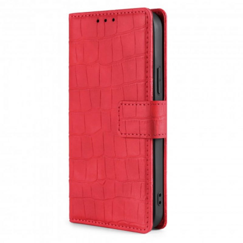 Folio-hoesje voor Xiaomi 11T / 11T Pro Skin-touch-krokodil