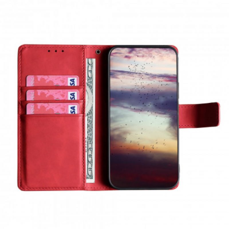 Folio-hoesje voor Xiaomi 11T / 11T Pro Skin-touch-krokodil