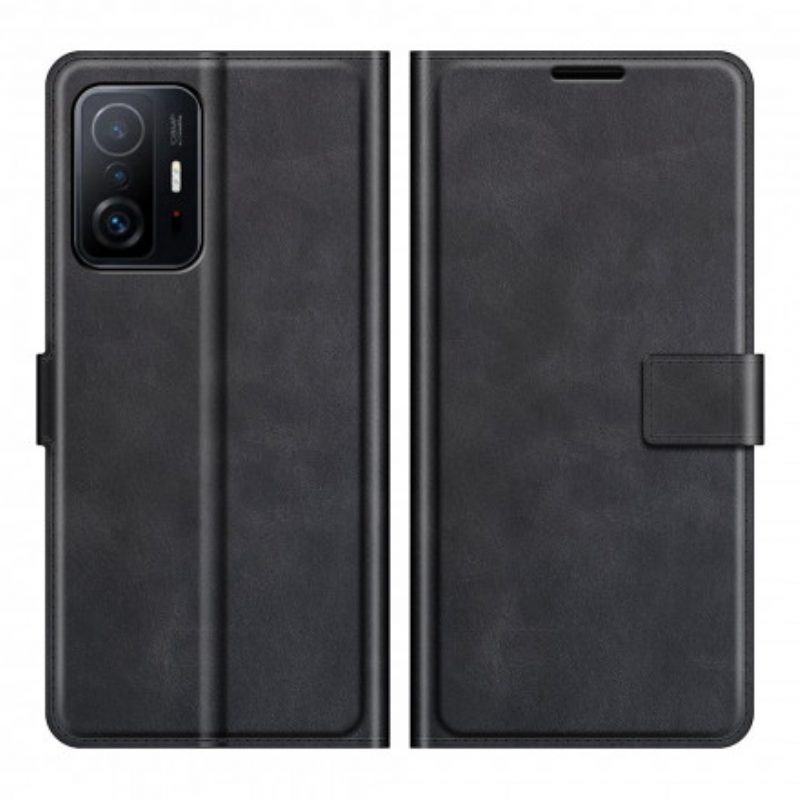 Folio-hoesje voor Xiaomi 11T / 11T Pro Slank Extreem Leereffect