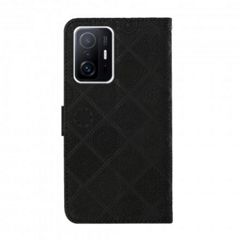 Folio-hoesje voor Xiaomi 11T / 11T Pro Tapijt Patroon