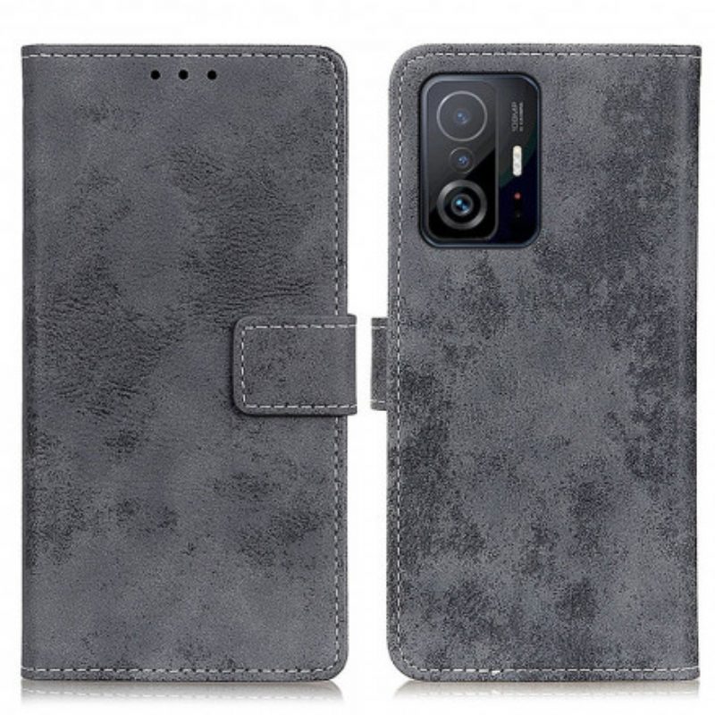 Folio-hoesje voor Xiaomi 11T / 11T Pro Vintage Kunstleer