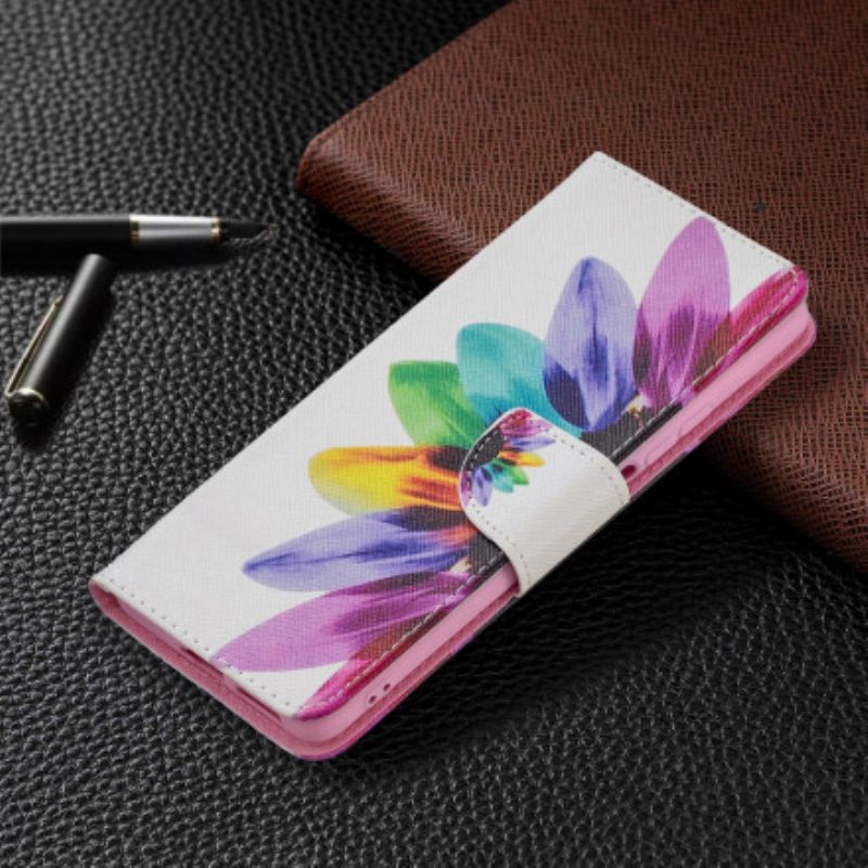 Folio-hoesje voor Xiaomi 11T / 11T Pro Waterverf Bloem