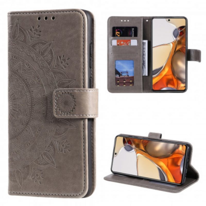 Folio-hoesje voor Xiaomi 11T / 11T Pro Zon Mandala