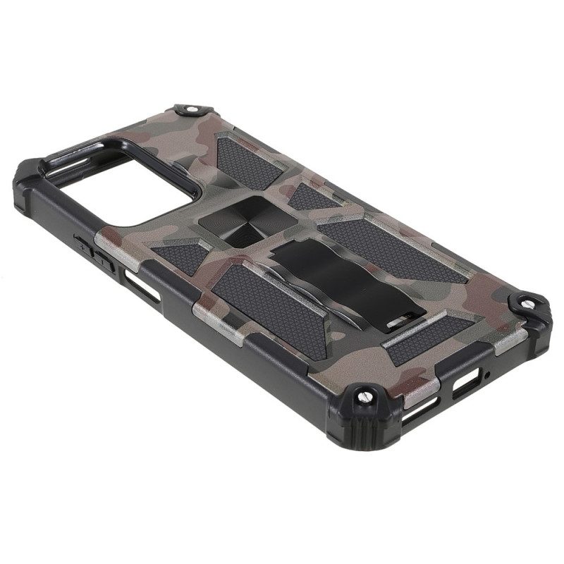 Hoesje voor Xiaomi 11T / 11T Pro Camouflage Verwijderbare Ondersteuning