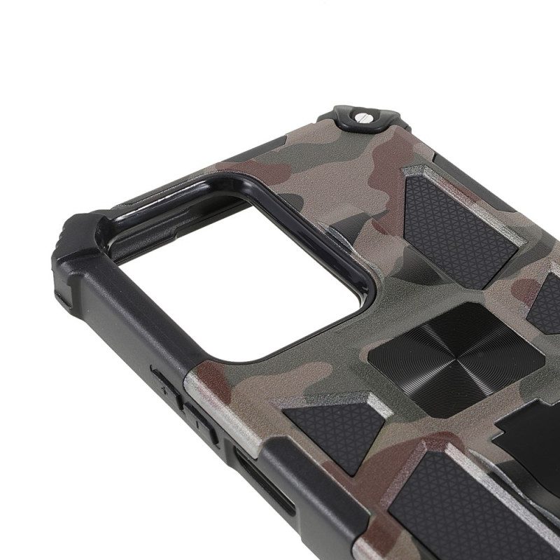 Hoesje voor Xiaomi 11T / 11T Pro Camouflage Verwijderbare Ondersteuning