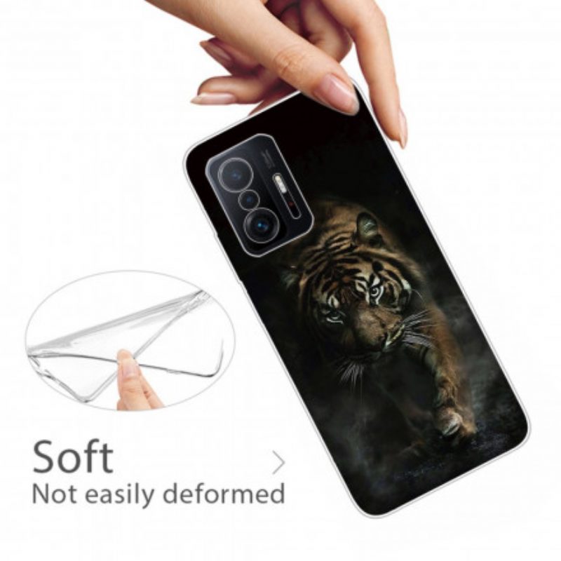 Hoesje voor Xiaomi 11T / 11T Pro Flexibele Tijger