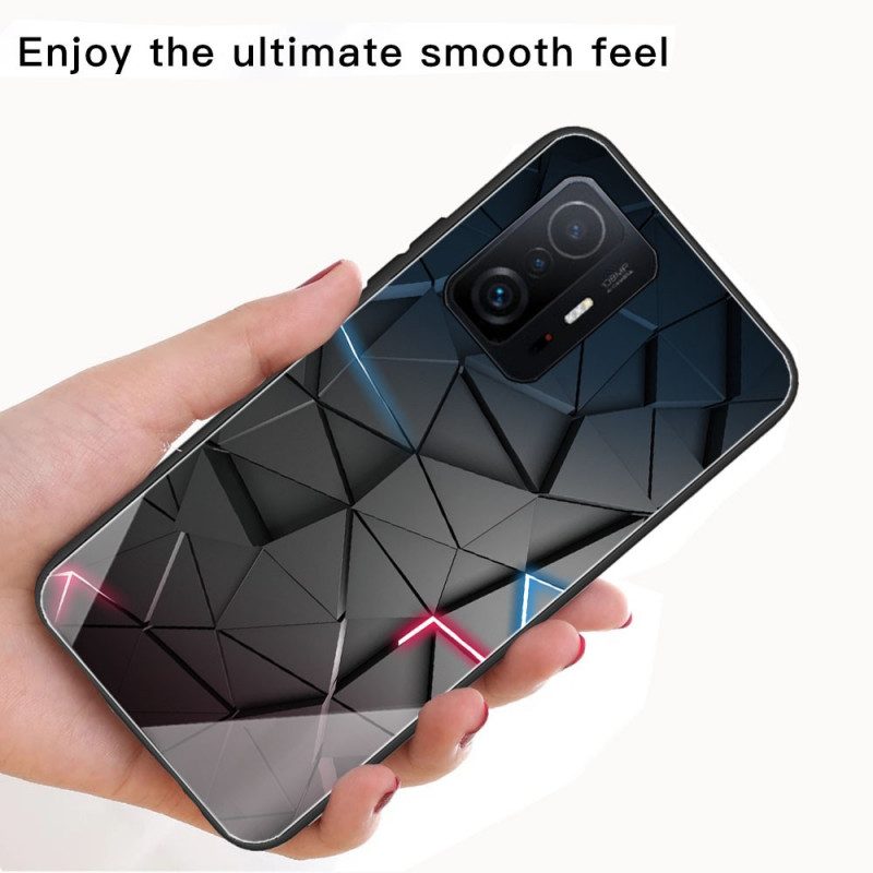 Hoesje voor Xiaomi 11T / 11T Pro Geometrie Van Gehard Glas