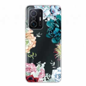 Hoesje voor Xiaomi 11T / 11T Pro Naadloze Aquarel Bloemen