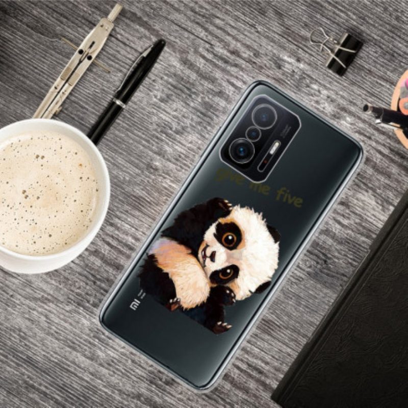 Hoesje voor Xiaomi 11T / 11T Pro Naadloze Panda Geef Me Vijf