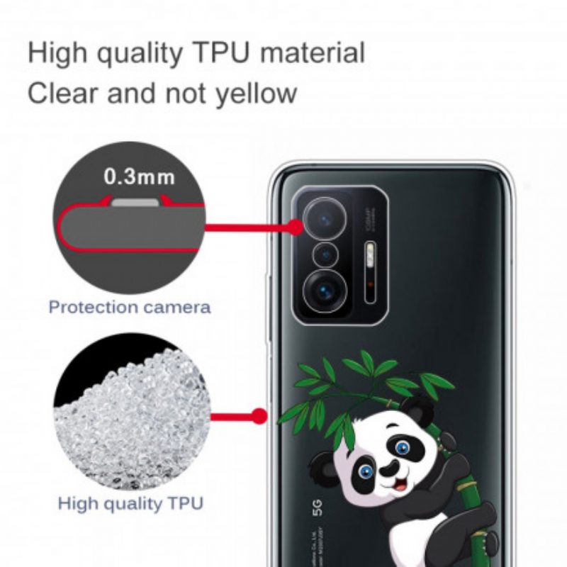 Hoesje voor Xiaomi 11T / 11T Pro Naadloze Panda Op Bamboe