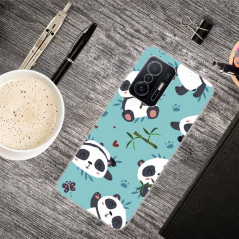 Hoesje voor Xiaomi 11T / 11T Pro Stelletje Panda's