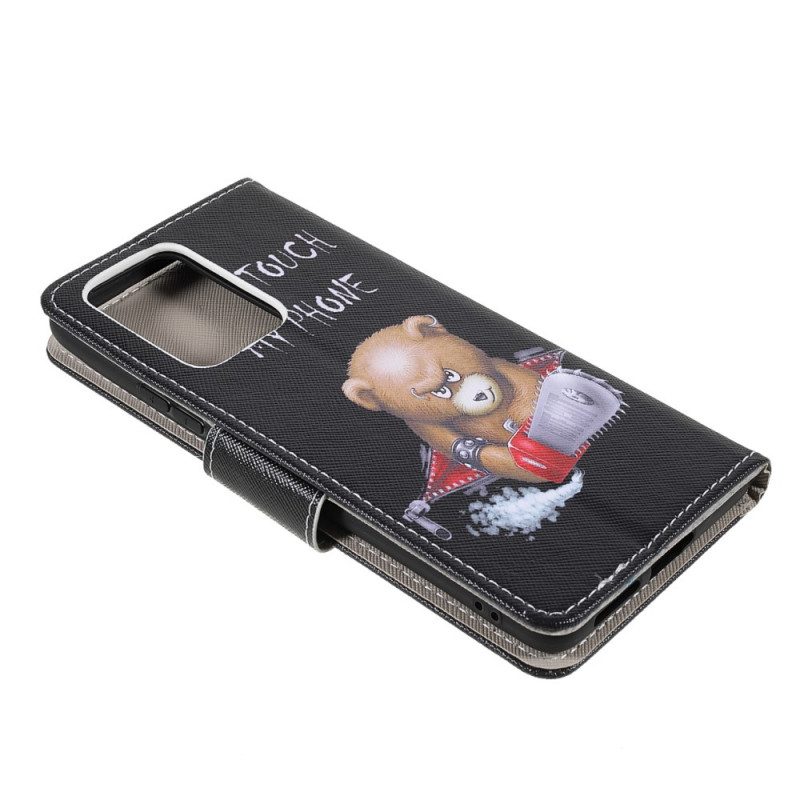 Leren Hoesje voor Xiaomi 11T / 11T Pro Gevaarlijke Beer