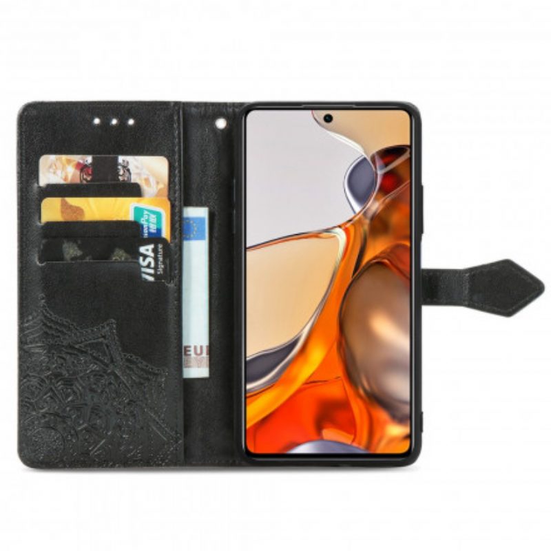 Leren Hoesje voor Xiaomi 11T / 11T Pro Mandala Middeleeuwen