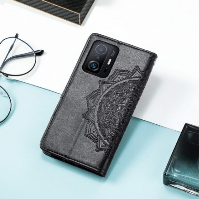 Leren Hoesje voor Xiaomi 11T / 11T Pro Mandala Middeleeuwen