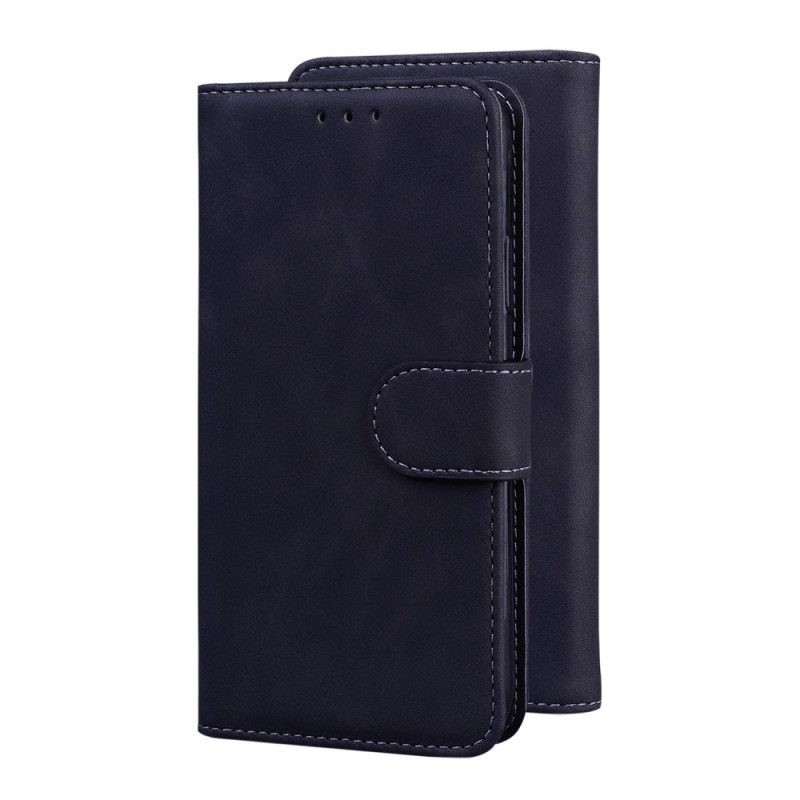 Leren Hoesje voor Xiaomi 11T / 11T Pro Monochroom Leereffect