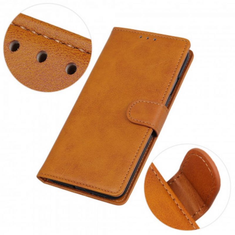 Leren Hoesje voor Xiaomi 11T / 11T Pro Retro Mat Leereffect