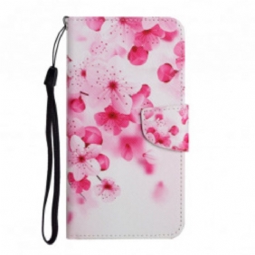 Leren Hoesje voor Xiaomi 11T / 11T Pro Roze Bloemen