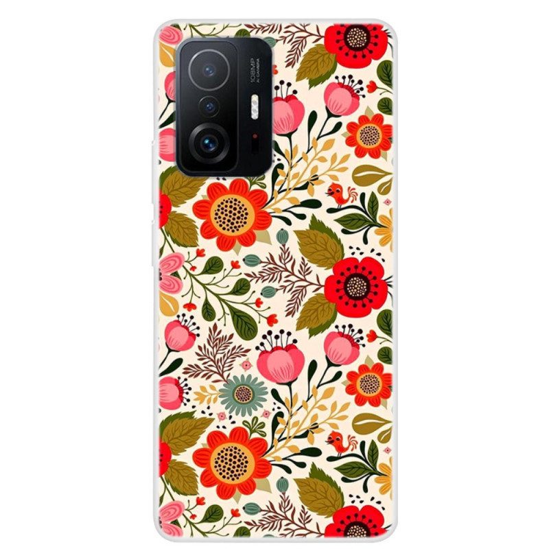 Telefoonhoesje voor Xiaomi 11T / 11T Pro Bloemen Tapijt