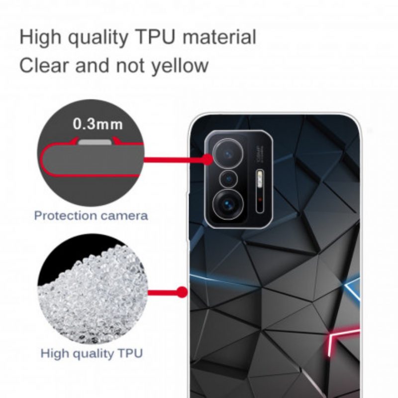 Telefoonhoesje voor Xiaomi 11T / 11T Pro Flexibele Geometrie