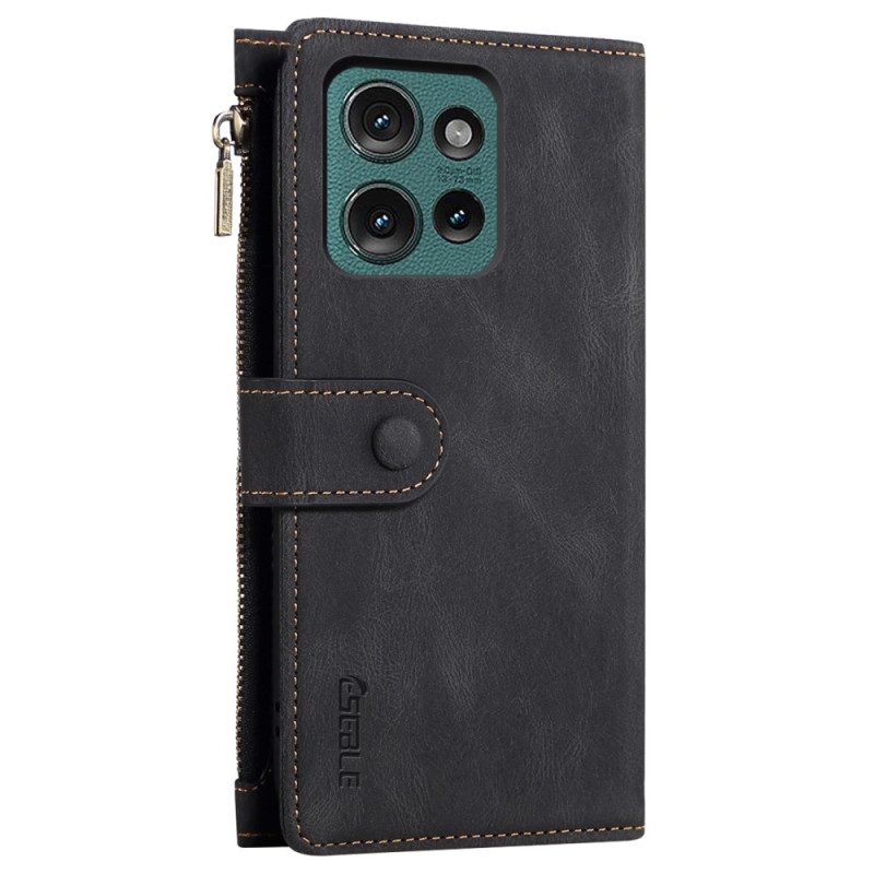 Flip Case Leren Motorola Edge 50 Eseble Star-serie