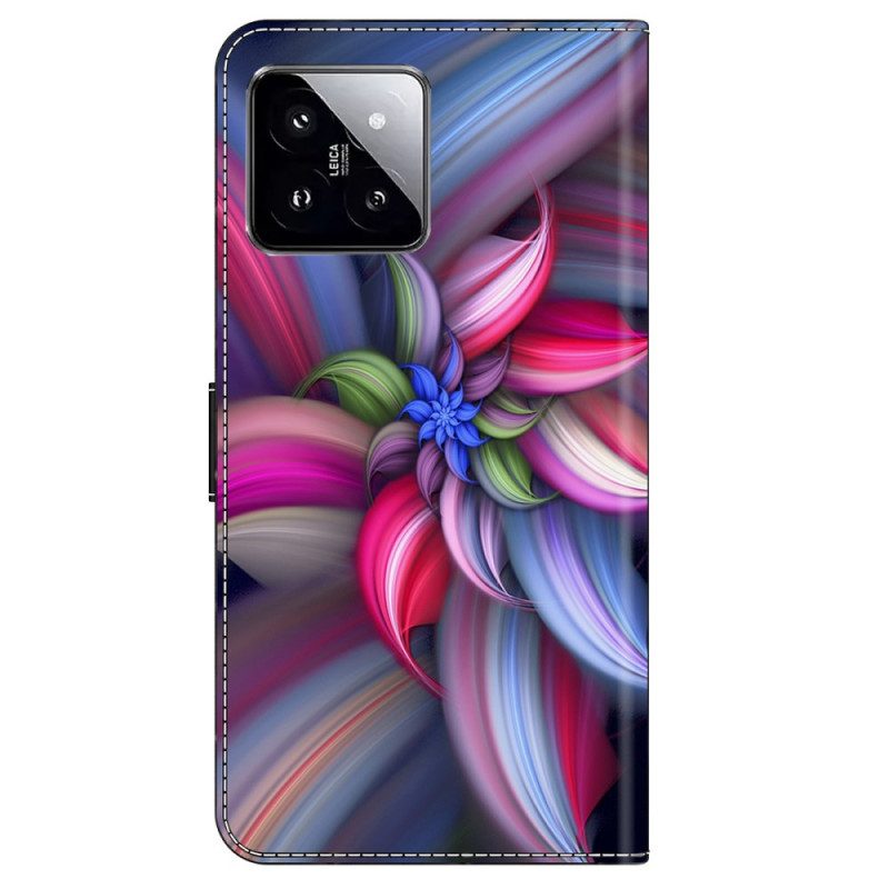 Bescherming Hoesje Xiaomi 14 Kleurrijke Bloemen