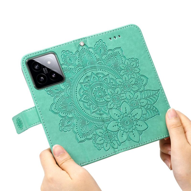 Folio-hoesje Xiaomi 14 Telefoonhoesje Mandala-print