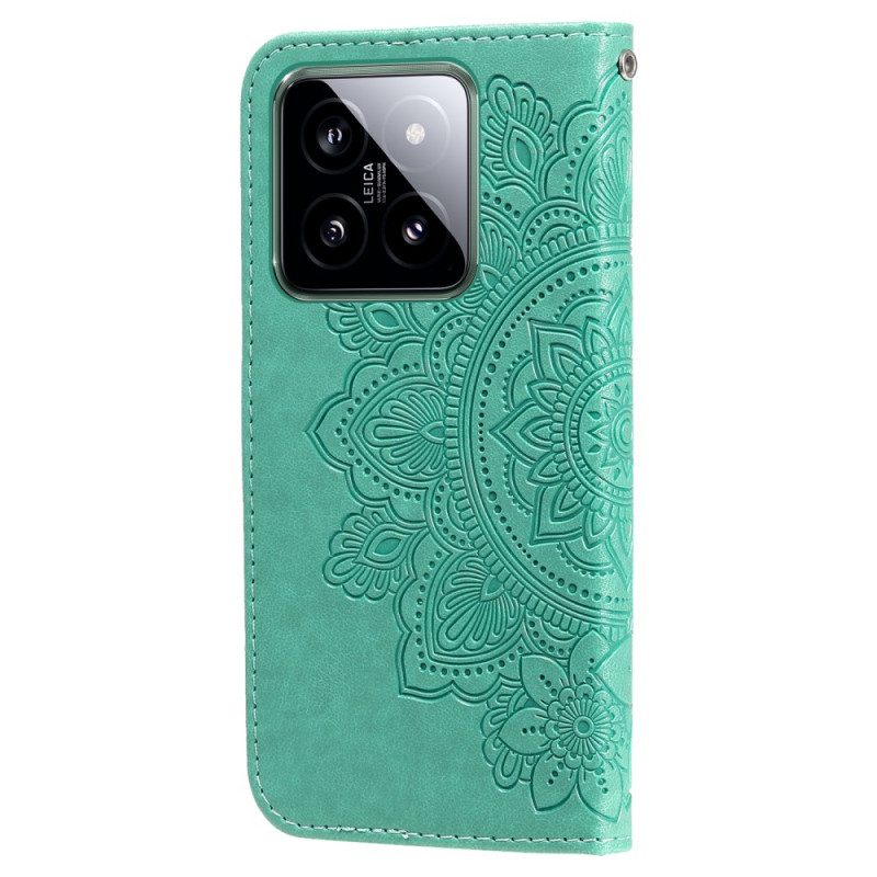 Folio-hoesje Xiaomi 14 Telefoonhoesje Mandala-print