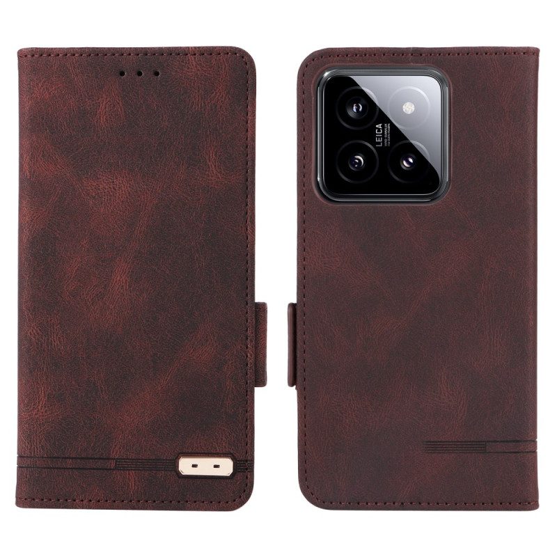 Folio-hoesje Xiaomi 14 Vintage Dubbele Sluiting