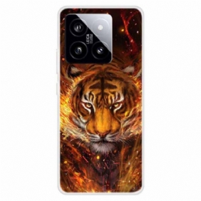 Hoesje Xiaomi 14 Tijger In Vlammen