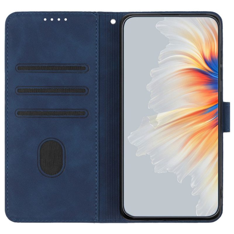 Leren Hoesje Voor Xiaomi 14 Glimlach Naar Sleutelkoord