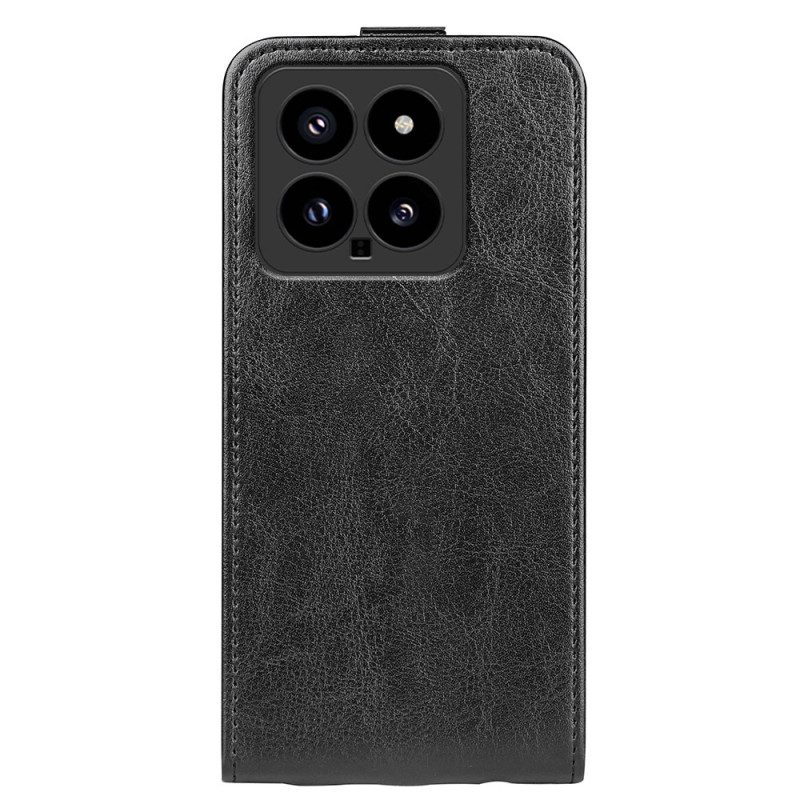 Leren Hoesje Voor Xiaomi 14 Verticale Klep