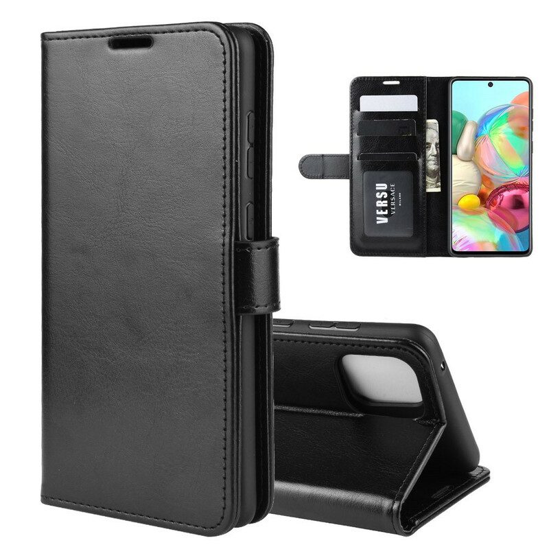 Folio-hoesje voor Samsung Galaxy Note 10 Lite Finesse Lederen Textuur