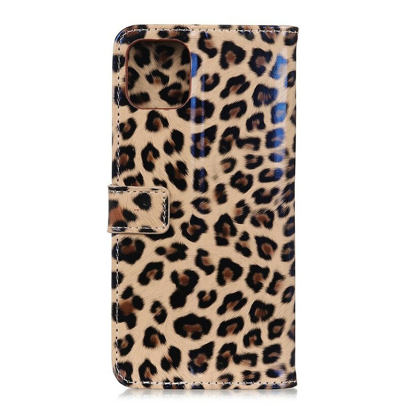 Leren Hoesje voor Samsung Galaxy Note 10 Lite Luipaard