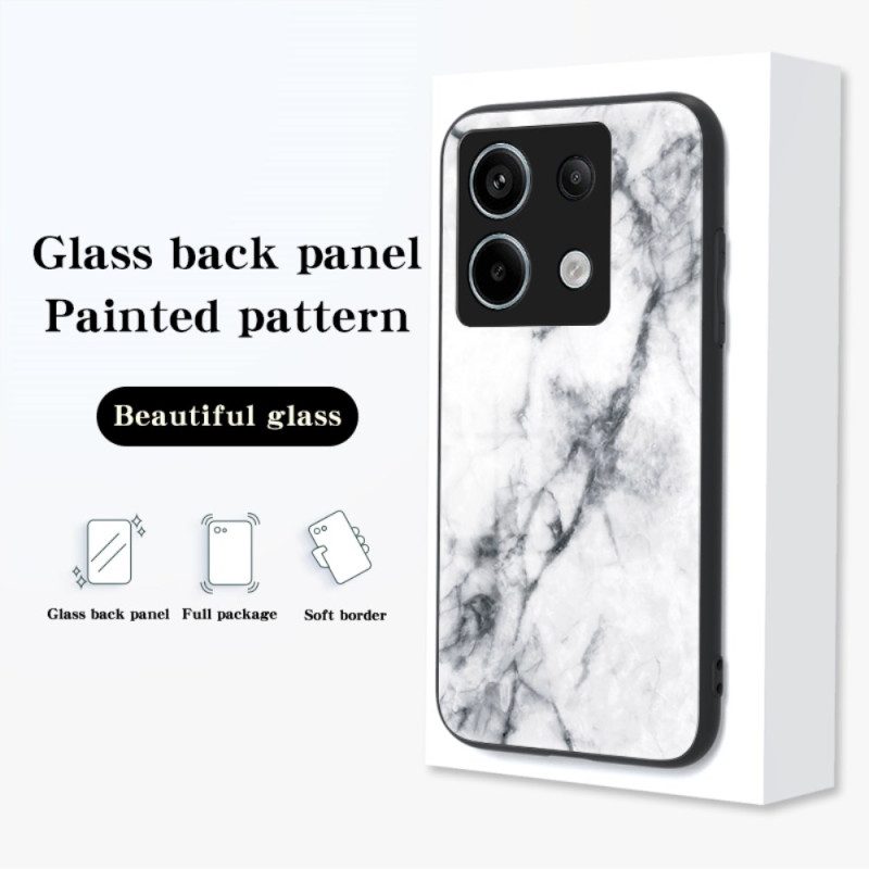 Case Hoesje Xiaomi Redmi Note 13 Pro 5g Telefoonhoesje Gehard Glasmarmer En Vliegende Duif