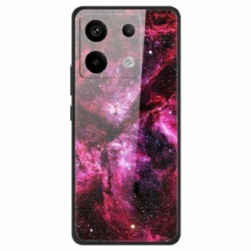 Case Hoesje Xiaomi Redmi Note 13 Pro 5g Telefoonhoesje Melkweg Gehard Glas