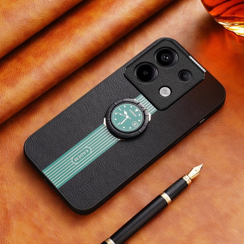 Cover Hoesje Xiaomi Redmi Note 13 Pro 5g Telefoonhoesje Designhorloge Met Ringsteun Kadem