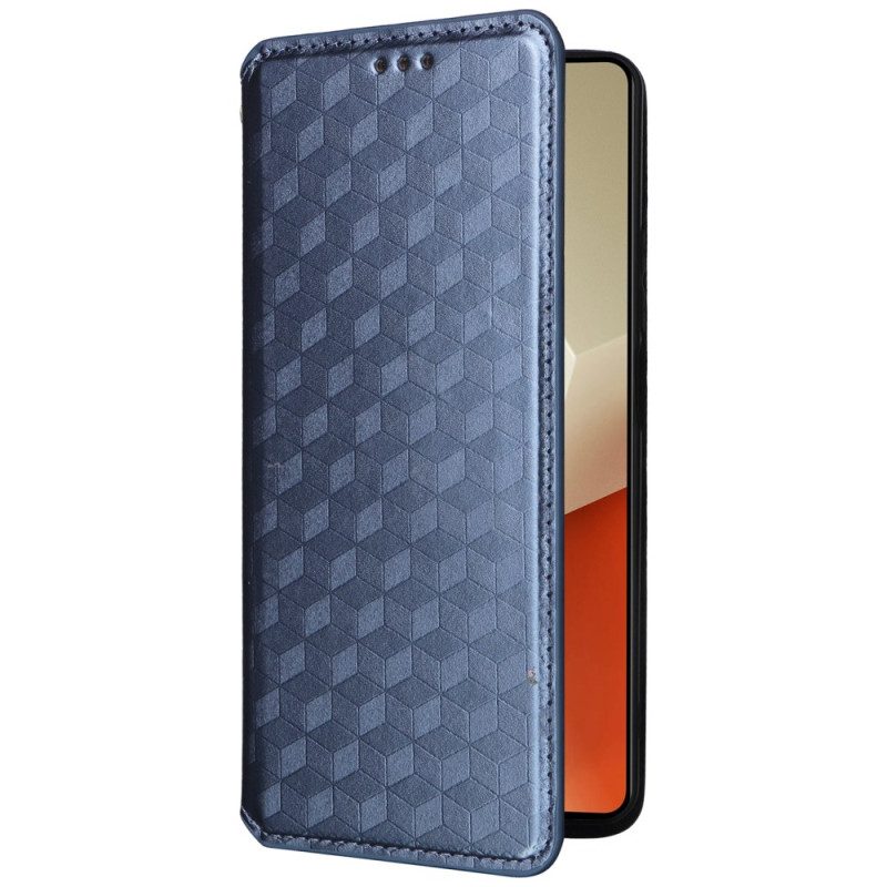 Folio-hoesje Voor Xiaomi Redmi Note 13 Pro 5g 3d-kubussen