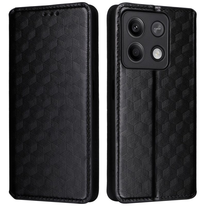 Folio-hoesje Voor Xiaomi Redmi Note 13 Pro 5g 3d-kubussen