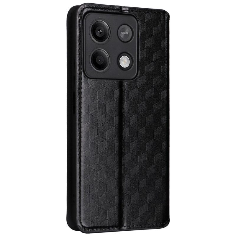 Folio-hoesje Voor Xiaomi Redmi Note 13 Pro 5g 3d-kubussen