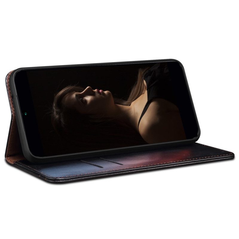 Folio-hoesje Voor Xiaomi Redmi Note 13 Pro 5g Gewaxt Imitatieleer