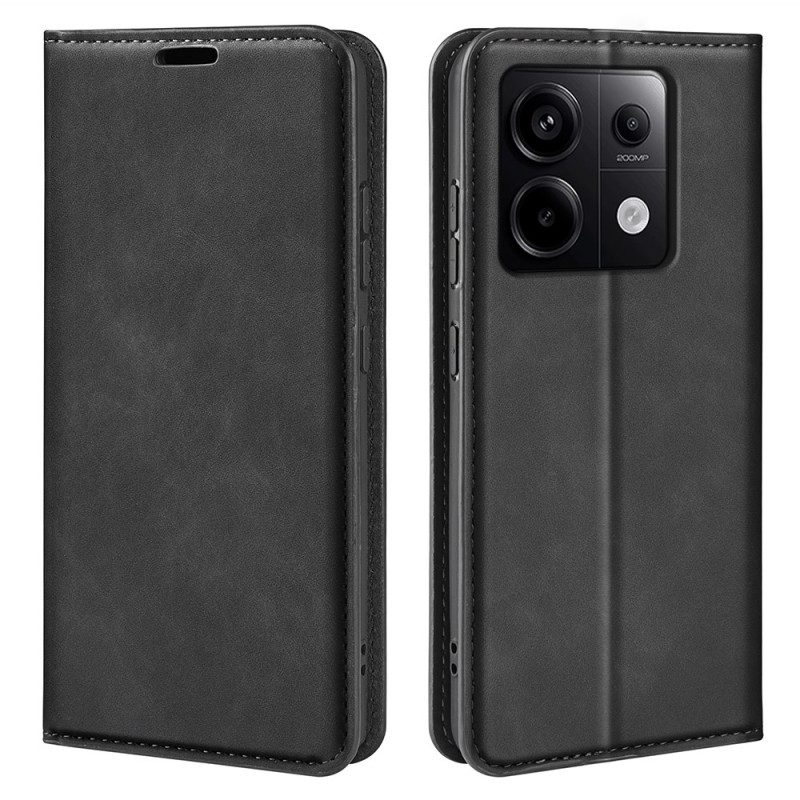 Folio-hoesje Xiaomi Redmi Note 13 Pro 5g Leerstijl Bescherming Hoesje