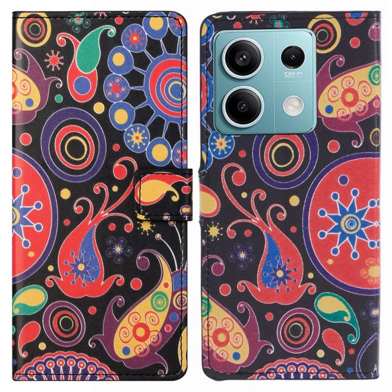 Folio-hoesje Xiaomi Redmi Note 13 Pro 5g Telefoonhoesje Galaxy-patroon