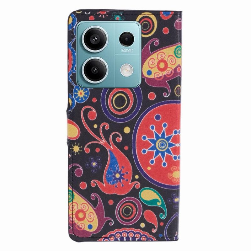 Folio-hoesje Xiaomi Redmi Note 13 Pro 5g Telefoonhoesje Galaxy-patroon